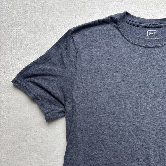 Glock Perfection Licensed Men Medium Tshirt Logo American Flag Heather Gray - Picture 3 of 16